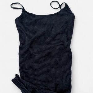 Brandy Melville spaghetti strap ribbed bodysuit in perfect condition